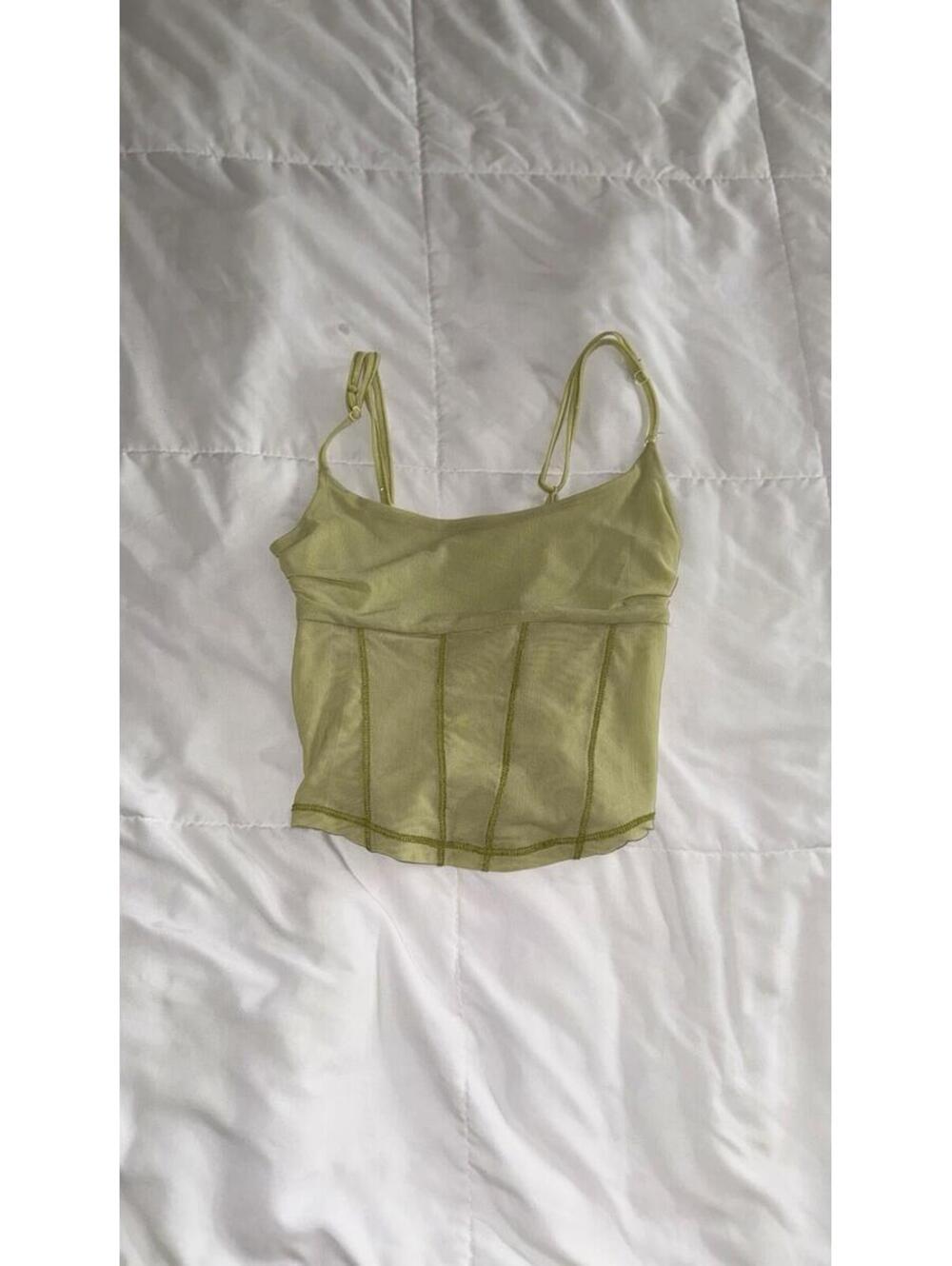 Urban Outfitters Sage Green Corset Tank